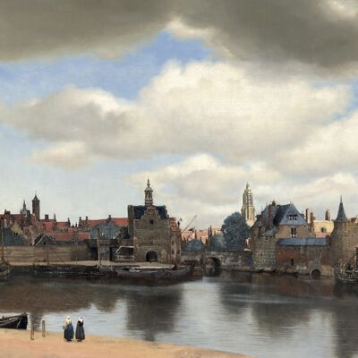 Poster Johannes Vermeer - Ansicht von Delft