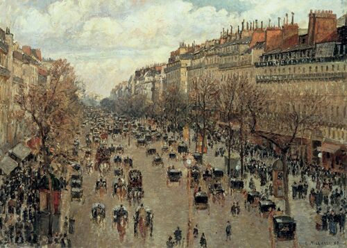Poster Camille Pissarro - Boulevard Montmartre