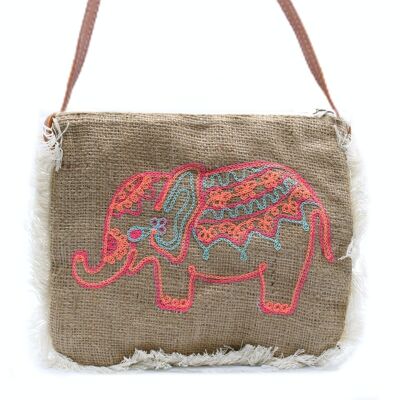 FFB-02 - Fab Fringe Bag - Bordado Elefante - Vendido a 1x unidad/es por exterior