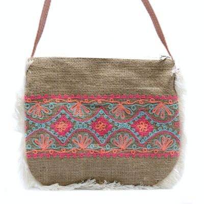 FFB-03 - Fab Fringe Bag - Summer Pattern Embroidery - Sold in 1x unit/s per outer