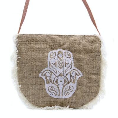 FFB-08 - Fab Fringe Bag - Hamsa Print - Vendu en 1x unité/s par extérieur