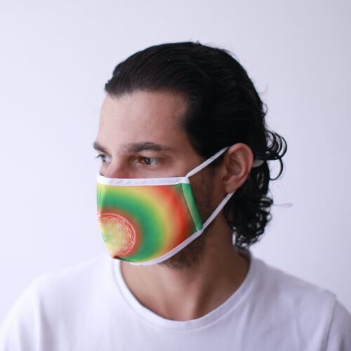 FFM-03 - Reusable Fashion Face Mask - Flower of Life (Adult) - Sold in 1x unit/s per outer