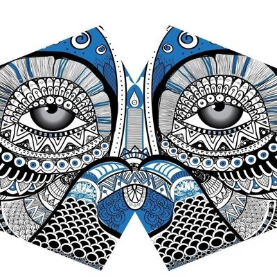 FFM-06 - Reusable Fashion Face Mask - Mystical Owl (Adult) - Sold in 1x unit/s per outer