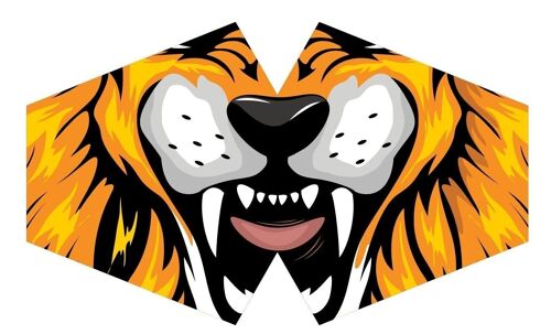 FFM-11 - Reusable Fashion Face Mask - Tiger (Adult) - Sold in 1x unit/s per outer