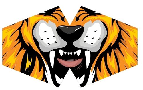 FFM-21 - Reusable Fashion Face Mask - Tiger (Children) - Sold in 1x unit/s per outer