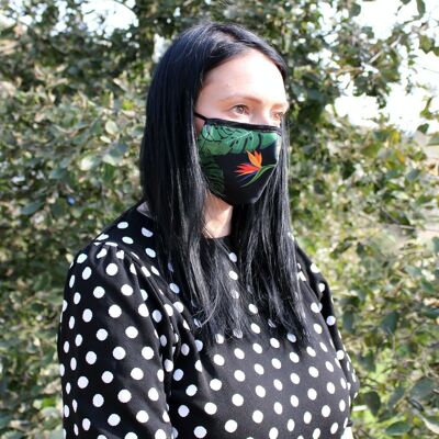 FFM-33 - Reusable Fashion Face Covering - Green Jungle (Adult) - Sold in 1x unit/s per outer