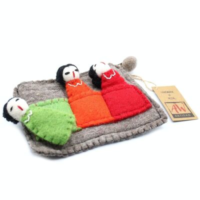 FFPP-01 - Pouch with Finger Puppets - Friends - Sold in 1x unit/s per outer