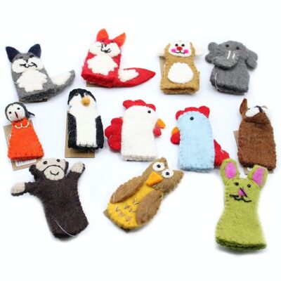 FFPP-06 - Felt Finger Puppet - Assorted - Sold in 36x unit/s per outer