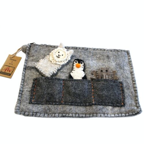 FFPP-07 - Tablet Pouch with Finger Puppets - Sold in 1x unit/s per outer