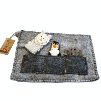 FFPP-07 - Tablet Pouch with Finger Puppets - Sold in 1x unit/s per outer