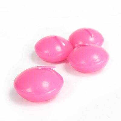 FLCand-02 - Petites Bougies Flottantes - Rose - Vendues en 20x unité/s par extérieur