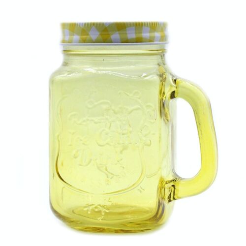 FMJ-07 - Funky Mason Jar - Ice Cold - Yellow - Sold in 24x unit/s per outer