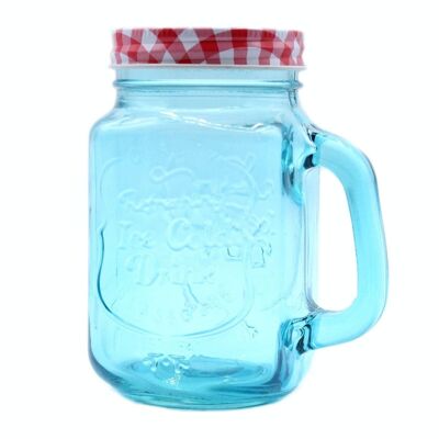 FMJ-08 - Funky Mason Jar - Ice Cold - Azul - Vendido en 24x unidad/es por exterior