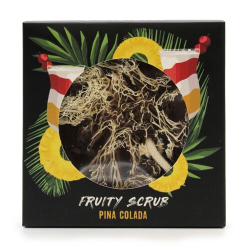 FSS-01 - Fruity Scrub Soap on a Rope - Pinacolada - Sold in 4x unit/s per outer