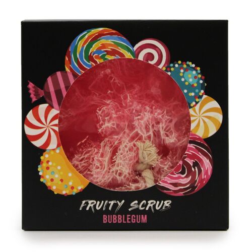 FSS-03 - Fruity Scrub Soap on a Rope - Bubblegum - Sold in 4x unit/s per outer