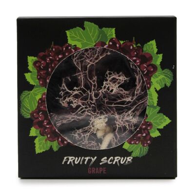 FSS-07 - Fruity Scrub Soap on a Rope - Purple Grape - Vendido en 4x unidad/es por exterior