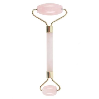 GemFR-01 - Gemstone Face Roller - Quartz Rose - Vendu en 1x unité/s par extérieur