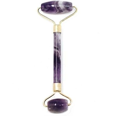 GemFR-03 - Gemstone Face Roller - Amethyst - Sold in 1x unit/s per outer