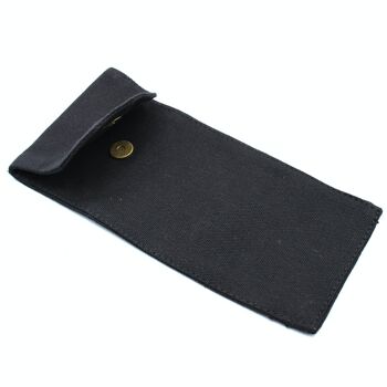 GemFR-Pouch - Pochette en coton pour Gemstone Face Rollers 10oz - Noir 9x19xcm - Vendu en 1x unité/s par extérieur 4