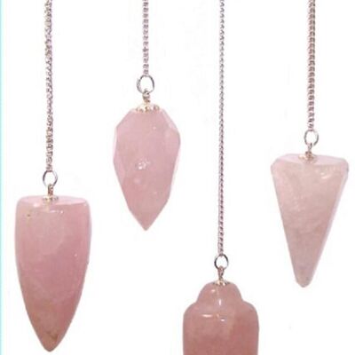 GemMP-03 - Pendule Magique - Quartz Rose - Vendu en 3x unité/s par extérieur