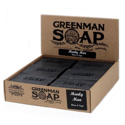 GMSoap-06 - Greenman Soap 100g - Manly Man - Verkauft in 12x Einheit/en pro Außenhülle