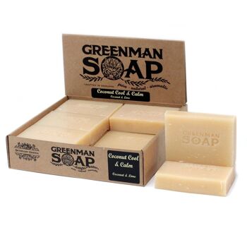 GMSoap-08 - Savon Greenman 100g - Noix de coco Cool & Calm - Vendu en 12x unité/s par extérieur 5