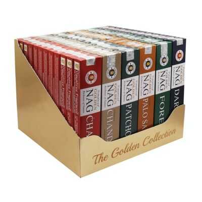 GoldNCi-14 - 15g Golden Colletion Box - 6 assorted Fragrances - Sold in 72x unit/s per outer
