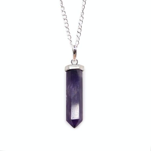 GPJ-03 - Gemstone Classic Point Pendant - Amethyst - Sold in 1x unit/s per outer