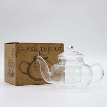 GTeaP-04 - Théière Infuseur en Verre - Perle Ronde - 400ml - Vendu en 1x unité/s par extérieur 2