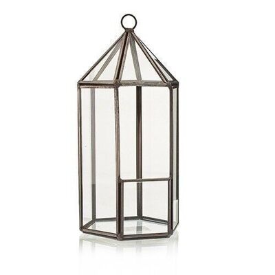 GTer-03 - Glass Terrarium - Lantern Shape - Sold in 1x unit/s per outer