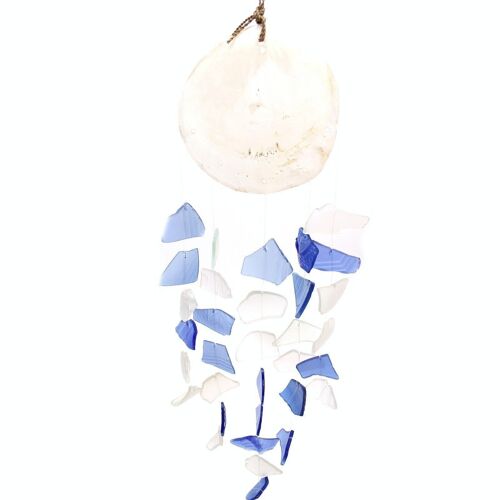 GWC-05 - Copis & Glass Drop - Blue & White Glass - Sold in 1x unit/s per outer
