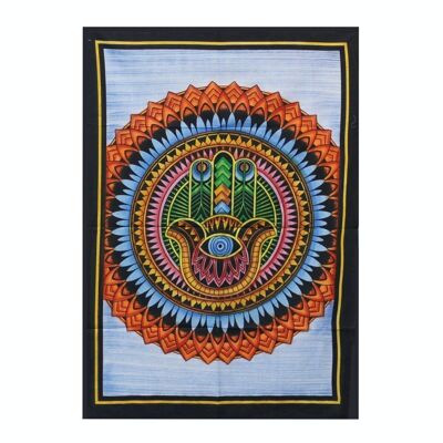 HBWA-02 - Handbrushed Cotton Wall Art - Hamsa - Sold in 1x unit/s per outer
