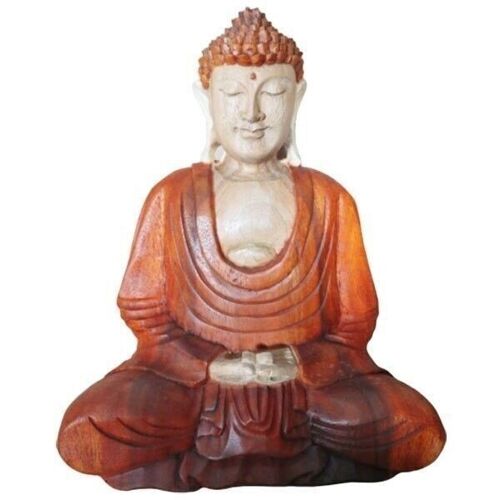 HCBS-04 - Hand Carved Buddha Statue - 30cm Hand Down - Sold in 1x unit/s per outer
