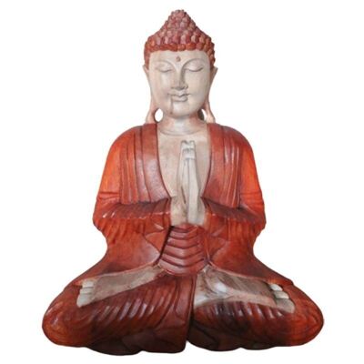 HCBS-06 - Statua di Buddha intagliata a mano - 40 cm di benvenuto - Venduto in 1x unità/i per esterno