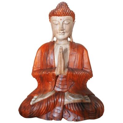 HCBS-10 - Statua di Buddha intagliata a mano - 60 cm di benvenuto - Venduto in 1x unità/i per esterno