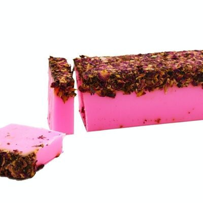 HCS-13 - Rose & Rose Petals - Soap Loaf - Sold in 1x unit/s per outer