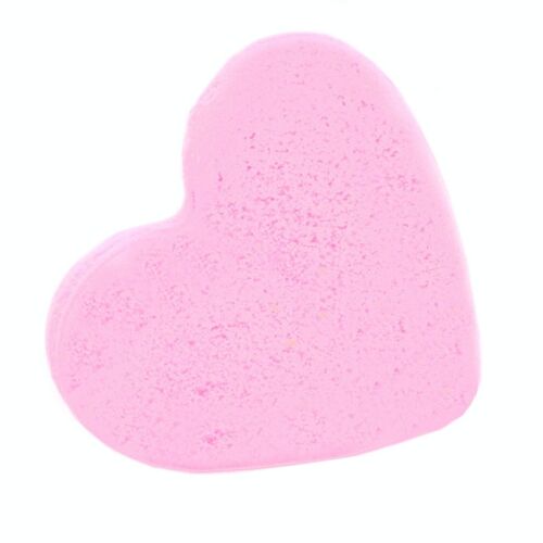 HeartB-02a - Love Heart Bath Bomb 70g - Bubblegum - Sold in 16x unit/s per outer