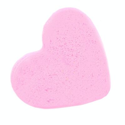 HeartB-02a - Love Heart Bath Bomb 70g - Bubblegum - Vendido en 16x unidad/es por exterior