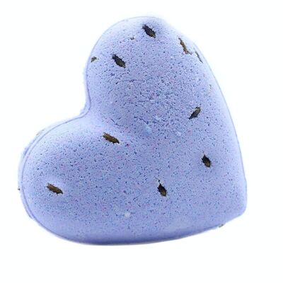 HeartB-04a - Love Heart Bath Bomb 70g - French Lavender - Sold in 16x unit/s per outer