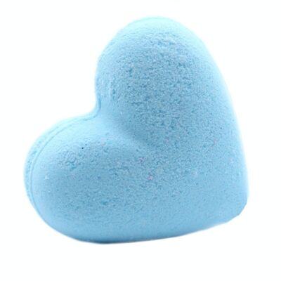 HeartB-06a - Bomba da bagno Love Heart 70g - Cipria per bambini - Venduto in 16 unità per esterno