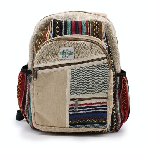 HempB-09 - Medium Backpack - Zig Zag Zips Style - Sold in 1x unit/s per outer