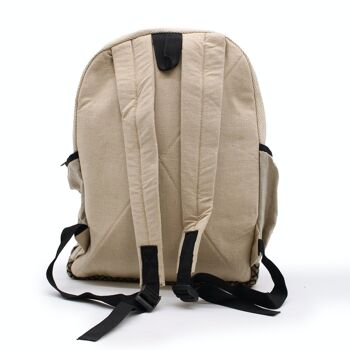 HempB-13 - Grand sac à dos - Style corde et poches - Vendu en 1x unité/s par extérieur 3