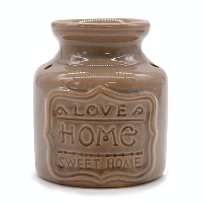HomeOB-03 - Lrg Home Oil Burner - Love Home Sweet Home - Sold in 4x unit/s per outer