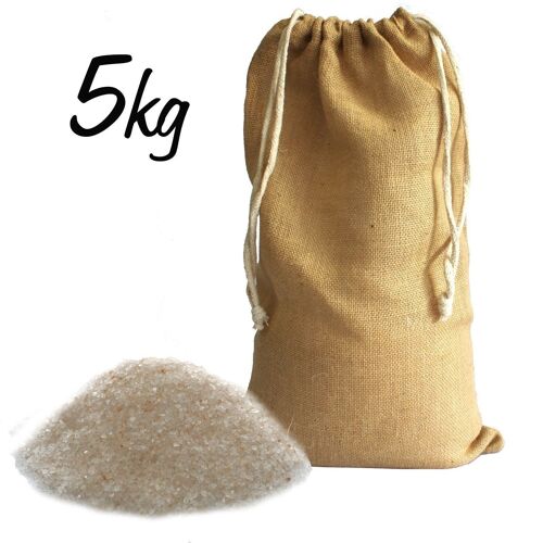 HSalt-53 - Pink Himalayan Bath Salts Coarse Grain - 5kg Sack - Sold in 1x unit/s per outer