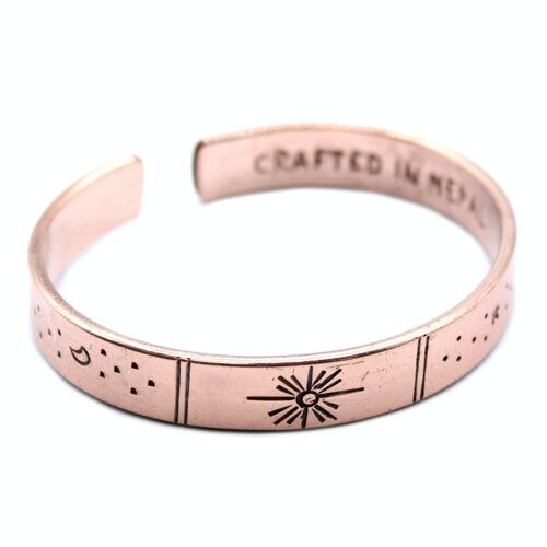 InsB-04 - Inspiration Bracelet - Copper Sunrise, Galaxy, Stars, Earth - Sold in 12x unit/s per outer