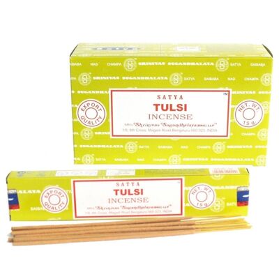 iSatya-06 - Satya Incense 15gm - Tulsi - Venduto in 12x unità/i per esterno