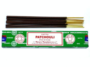 iSatya-07 - Encens Satya 15gm - Patchouli - Vendu en 12x unité/s par extérieur 4