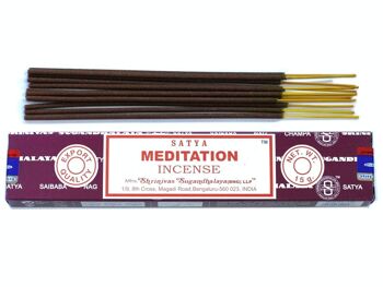 iSatya-08 - Encens Satya 15gm - Méditation - Vendu en 12x unité/s par extérieur 2