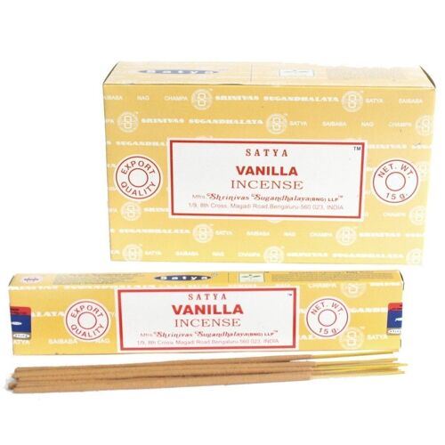 iSatya-10 - Satya Incense 15gm - Vanilla - Sold in 12x unit/s per outer