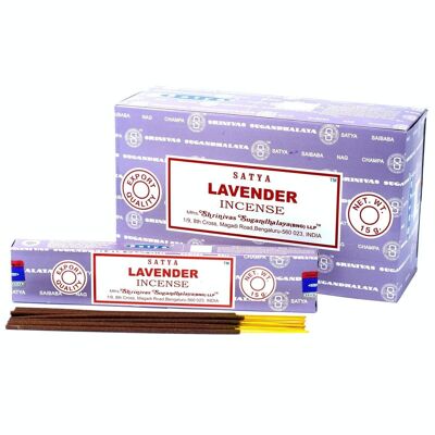 iSatya-13 - Satya Incense 15gm - Lavender - Sold in 12x unit/s per outer